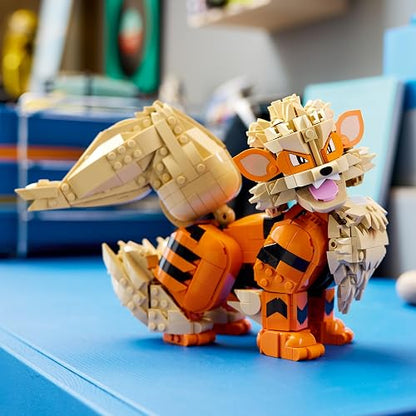 LEGO Pokémon Arcanine – Construye una Detallada Figura Articulada para Exhibirla como Decoración Pokémon – Regalo Coleccionable de Videojuego para Adultos – 72160