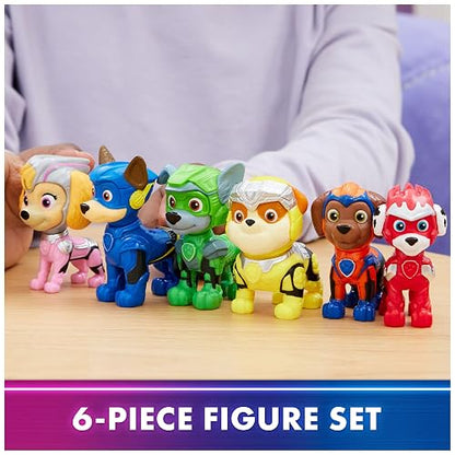 Paw Patrol La Superpelícula, Paquete de Regalo de Figuras de Juguete, con 6 Figuras de acción coleccionables, Juguetes para niños a Partir de 3 años