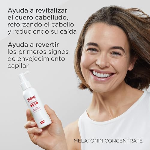 Isdin Lambdapil, Loción Spray Anticaída con Concentrado de Melatonina, 100 Ml, Contribuye a Revertir los Primeros Signos del Envejecimiento Capilar, Ayudando a Reforzar el Cabello y Reducir Su Caída,
