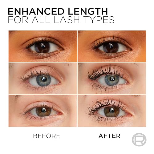 L'Oréal Paris - Máscara alargadora original telescópica Makeup, negra, 0.27 onzas líquidas