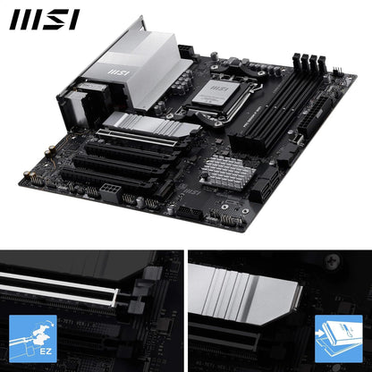 MSI Pro B850M-P WiFi Motherboard, ATX - Compatible con procesadores AMD Ryzen 9000/8000 / 7000, AM5 - DDR5 Memory Boost (8200+ MT/s OC), PCIe 5.0 x16 y 4.0 x16, M.2 Gen5, Wi-Fi 7, 5G LAN