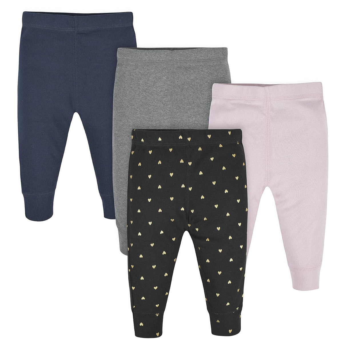 Gerber Paquete de Leggings Activos para Bebé Niña - 6-9 Meses - Corazones