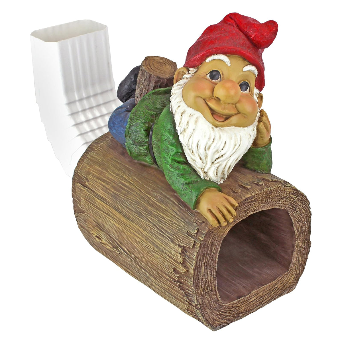 Design Toscano Estatua de gnomo de jardín – Stormy The GNOME – Gnomo Extensor de césped – Gnomo de césped