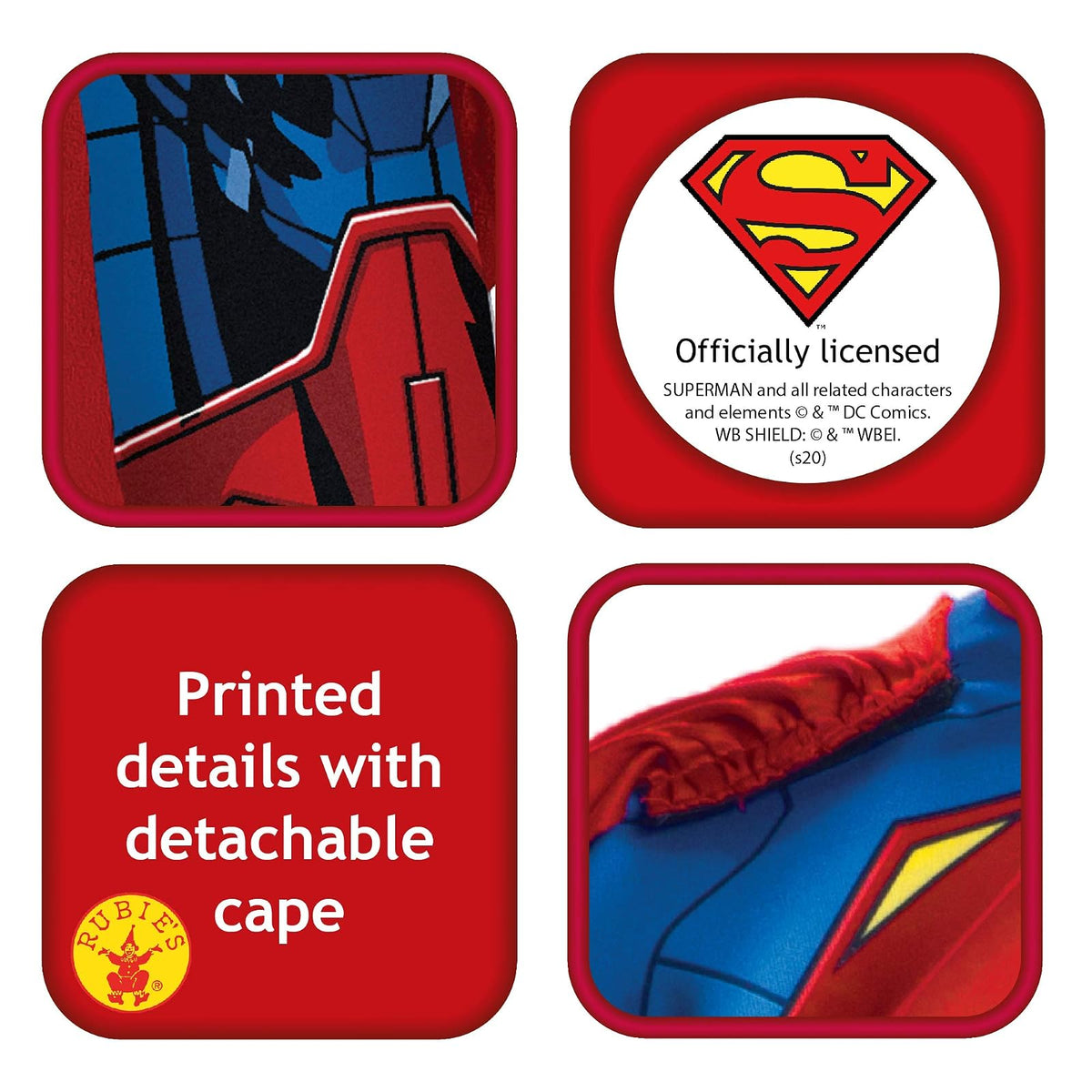 Rubies - Disfraz de Superman para niños DC Universe, Talla M