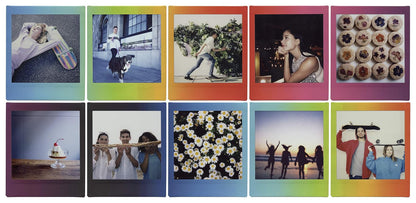 Fujifilm Película Instax Square Rainbow + Película Instax Square Monochrome