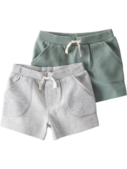 LITTLE PLANET 2-Pack Shorts Made with Organic Cotton Pantalones cortosUnisex bebé