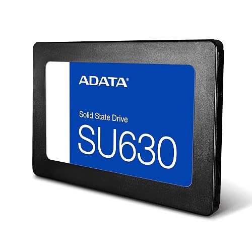 ADATA Unidad de Estado Sólido SSD SU630 480 GB 3D NAND , SATA III,QLC,2.5",520 MB/s de lectura y 450 MB/s de escritura
