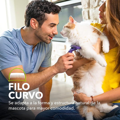 Furminator Long Hair deShedding Tool for Large Cats, Standard