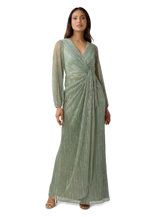 Adrianna Papell Vestido drapeado de Malla metálica Vestido para ocasión Especial para Mujer