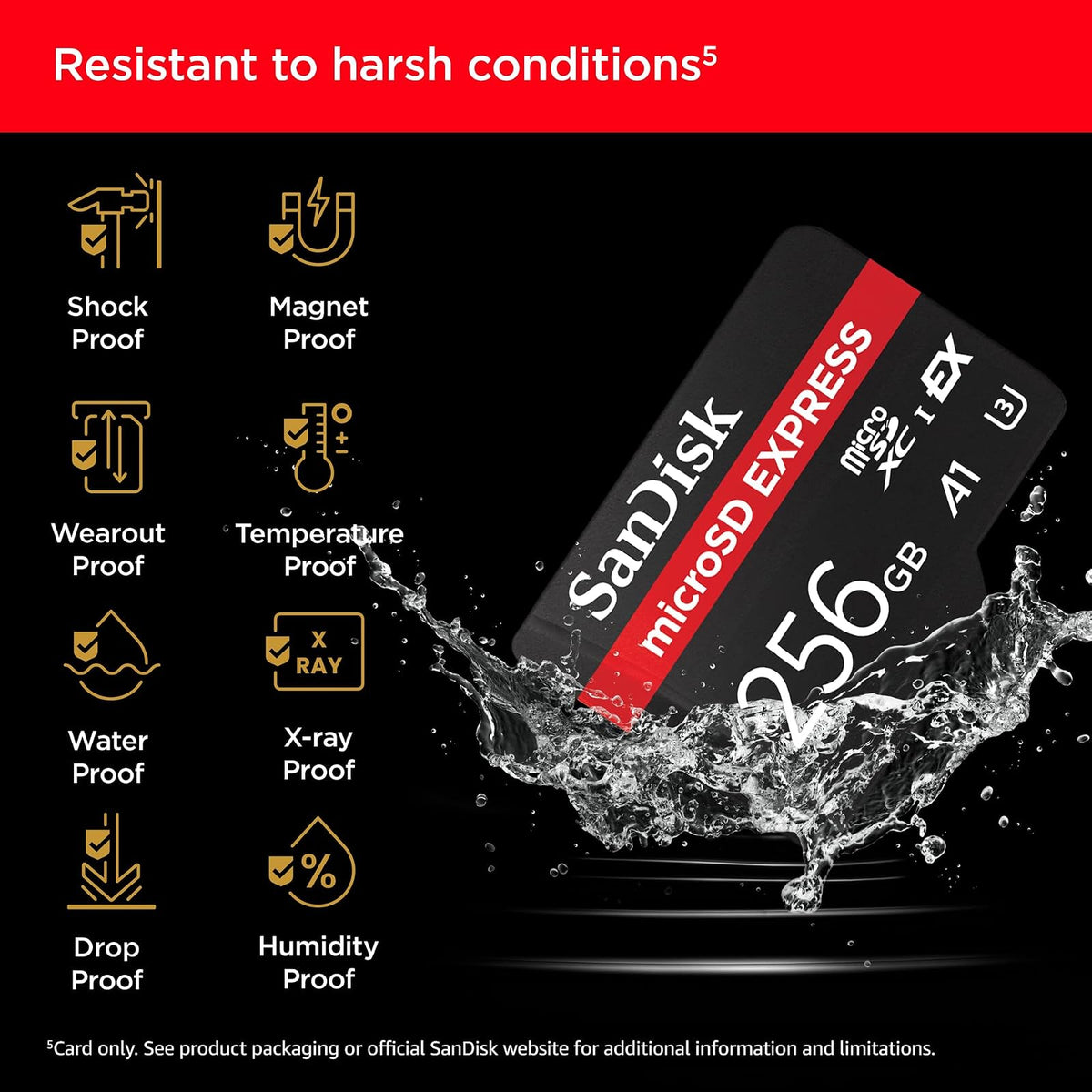SanDisk microSD Express 256GB up to 880 MB/s Read, 650MB/s Write