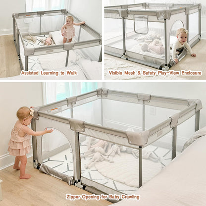 ZEEBABA Parque Infantil para Bebé 47x47