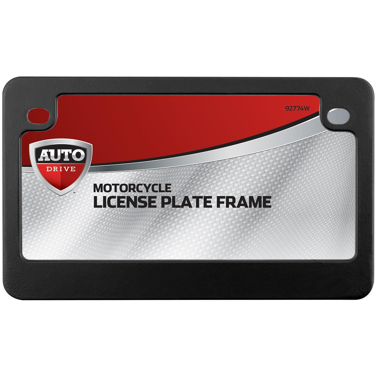 Custom Frames 92774 - Marco para matrícula de Motocicleta, Color Negro Mate