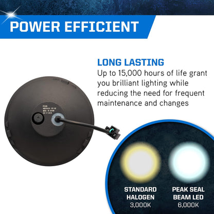 PEAK Faros Delanteros LED H6024LED, 6000 K, Blanco