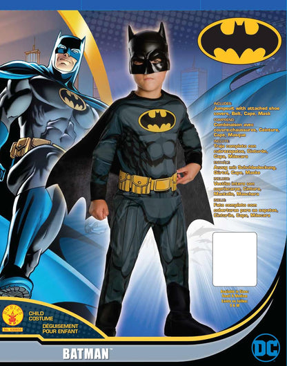 DC Comics Superhéroes: Disfraz de Batman para niños por Rubies, niño pequeño