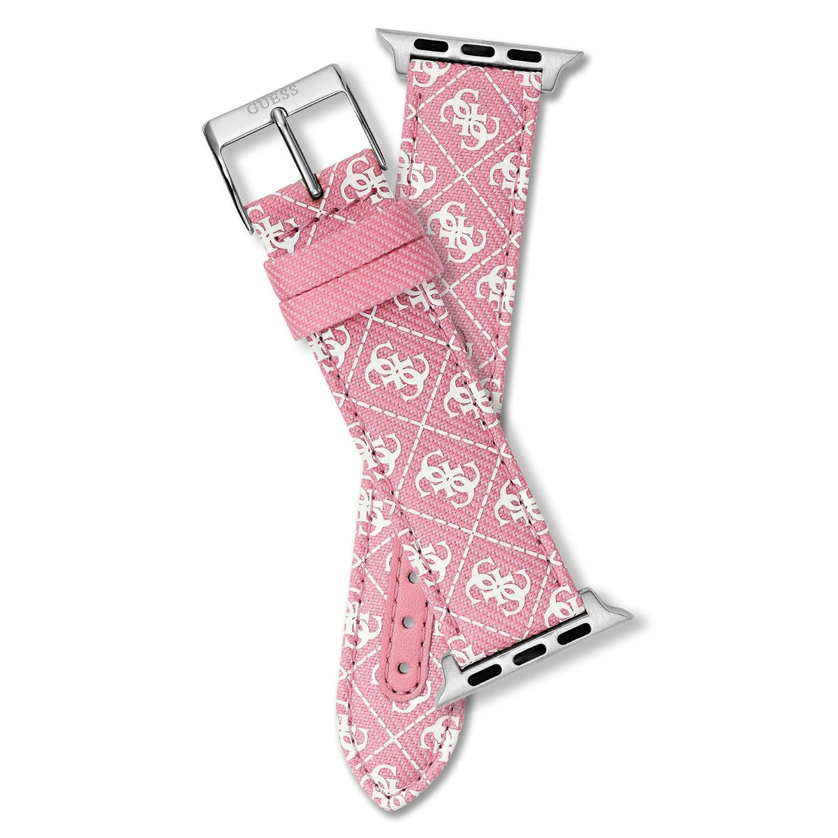 GUESS Correa de reloj inteligente para Dama compatible con Apple Watch (38MM-40MM) Rosa