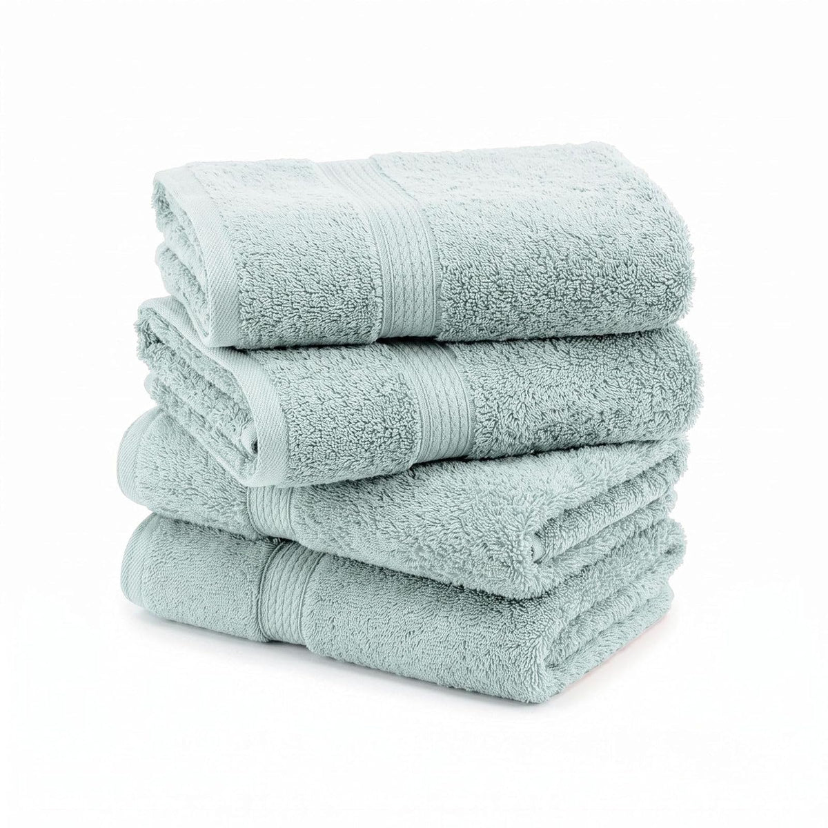 Superior, 900 gram, 100% Premium Long-Staple Combed Cotton 4-Piece Hand Towel Set, Seafoam