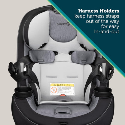 Safety 1st Autoasiento Convertible Grow & Go 3 en 1, Shadow, con protección de impacto lateral, arnés de 5 puntos, con sistema latch y 2 portavasos