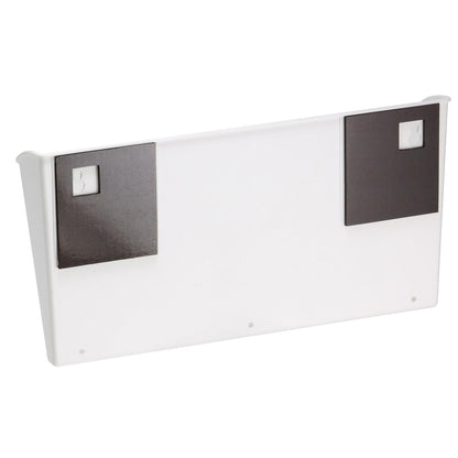Officemate MagnetPlus - Bolsillo magnético para archivar tamaño carta, plástico, blanco (92543), 2.52 x 13.62 x 6.69 pulgadas, blanco roto