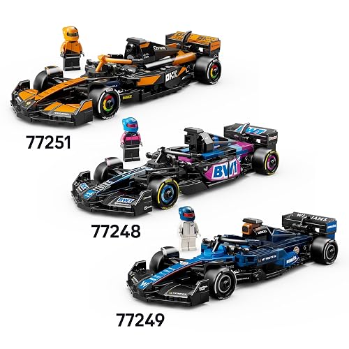 LEGO Speed Champions Auto de Carreras Mercedes-AMG F1 W15 Vehículo de Juguete, Set con 1 minifigura de piloto, Modelo construible, Regalo Coleccionable para niños y niñas 77244