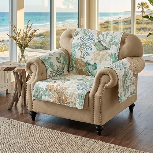 Barefoot Bungalow - Funda Protectora para Muebles, Jade, Arm Chair, 1