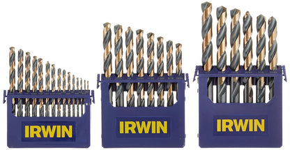 IRWIN Juego de Brocas de Acero de Alta Velocidad, 29 Piezas con Estuche (3018005)