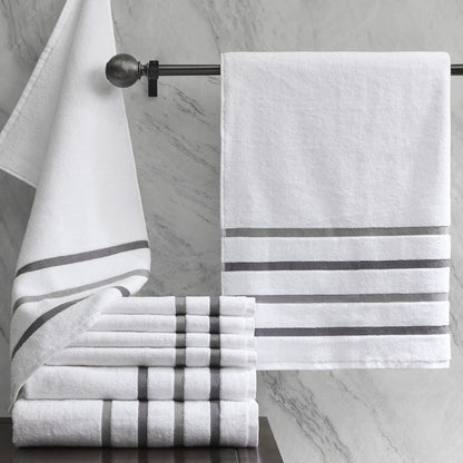 Comfort Spaces - Toallitas de baño para Ducha, Carbón, Assorted Sizes, 1, 1
