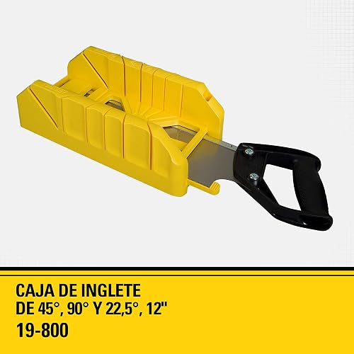 STANLEY Caja de Inglete con Serrucho para Madera 12" (304mm), 19-800