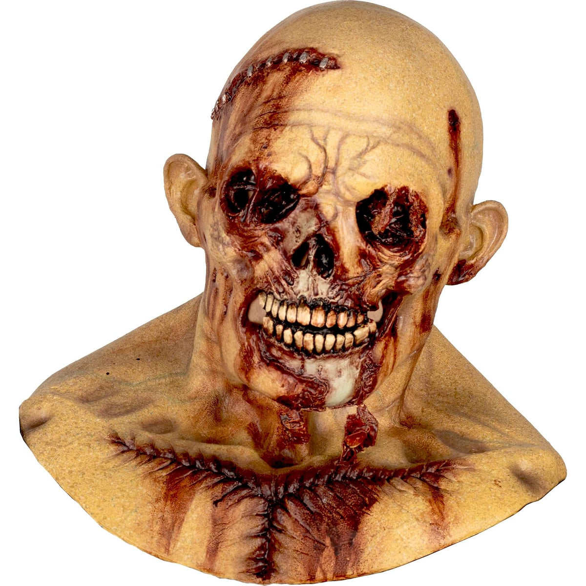 Ghoulish Productions Máscara De Látex Autopsy, Accesorio Látex Cosplay Zombie, Disfraz Aterrador para Halloween y Fiestas Temáticas, Cosplay Muerto Viviente, Diseño Artesanal Head Mask