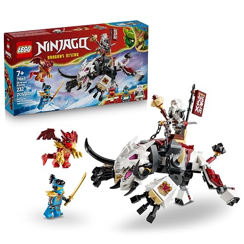 LEGO Ninjago Zilvar y Bestia Dragón Grimtak – Juguete de Construcción y Juego Simbólico – Figura de Acción de un Dragón con 3 Minifiguras – para Mayores de 7 años – 71863