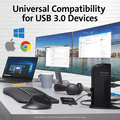 Kensington SD4100v Universal Dual 4K USB 3.0 Estación de Acoplamiento (K38255NA)