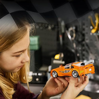 LEGO Speed Champions Toyota Supra MK4 de Rápido y Furioso 77260 | Juguete De Construcción, Niños Y Niñas, Años 10+, Automóvil De Juguete De La Película Con Minifiguras, 292 Piezas