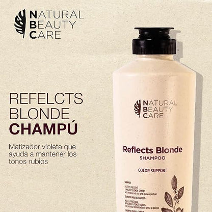 NATURAL BEAUTY CARE Reflect Blonde Shampoo Matizador de Cabello 300 ml