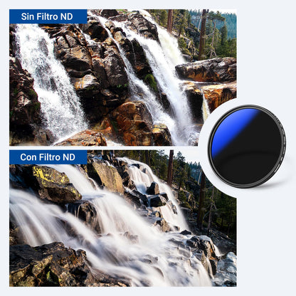 NEEWER 67mm Variable ND Filter ND2-ND400, Densidad Neutra Filtro de Lente | 1-9 Stops, Multiple Coatings, Water y Scratch Resistant