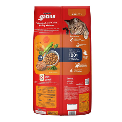 Gatina - Gatina Croquetas para Gato Adulto 9 Kg Pollo