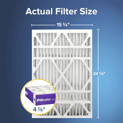 Filtrete MPR 1550 16 x 25 x 5 (4-7/8 Actual Depth) Healthy Living Ultra Allergen Deep Pleat HVAC Air Filter