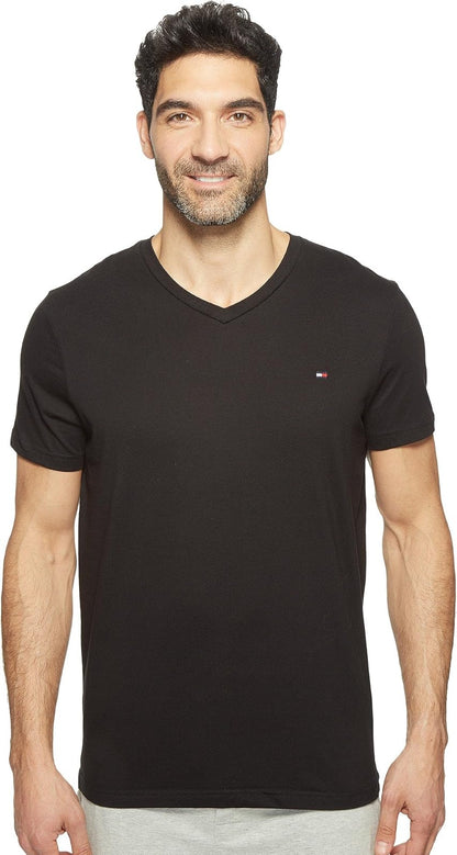Tommy Hilfiger Men's Core Flag V-Neck Tee