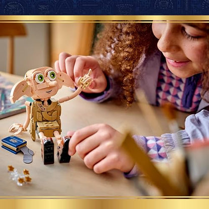 LEGO Harry Potter Dobby el Elfo Libre – Juguete de Construcción para Jugar y Exhibir – Set “2 en 1” – Convierte a Dobby en Kreacher – Regalo para Niños de 8 Años o Más – 76469