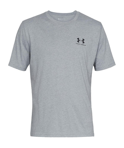 Under Armour Sportstyle Left Chest Camiseta de Entrenamiento para Hombre - Gris (Steel Light Heather - Black - 036) - XXL Alto