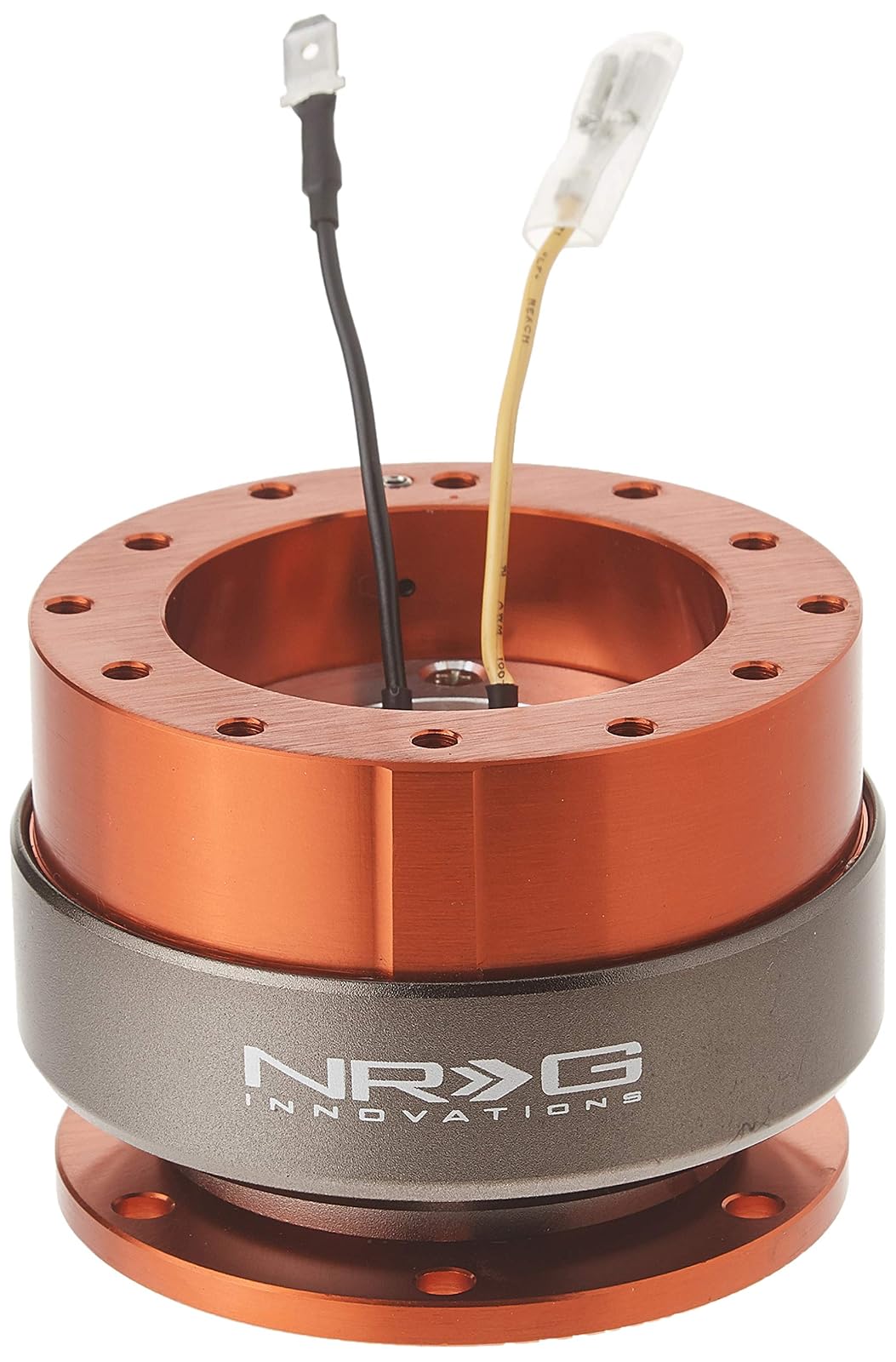 NRG Innovations Kit de Liberación Rápida SRK-200RD Cuerpo Rojo/Rojo Gen 2.0 - anaranjado, (Orange Body - Titanium Chrome)