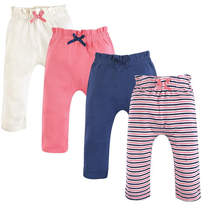 Touched by Nature Pantalones de algodón orgánico para bebé - 0-3 Meses - Azul coral