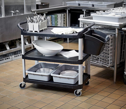 Rubbermaid Commercial Products - Cesta de 4 galones, Color Negro
