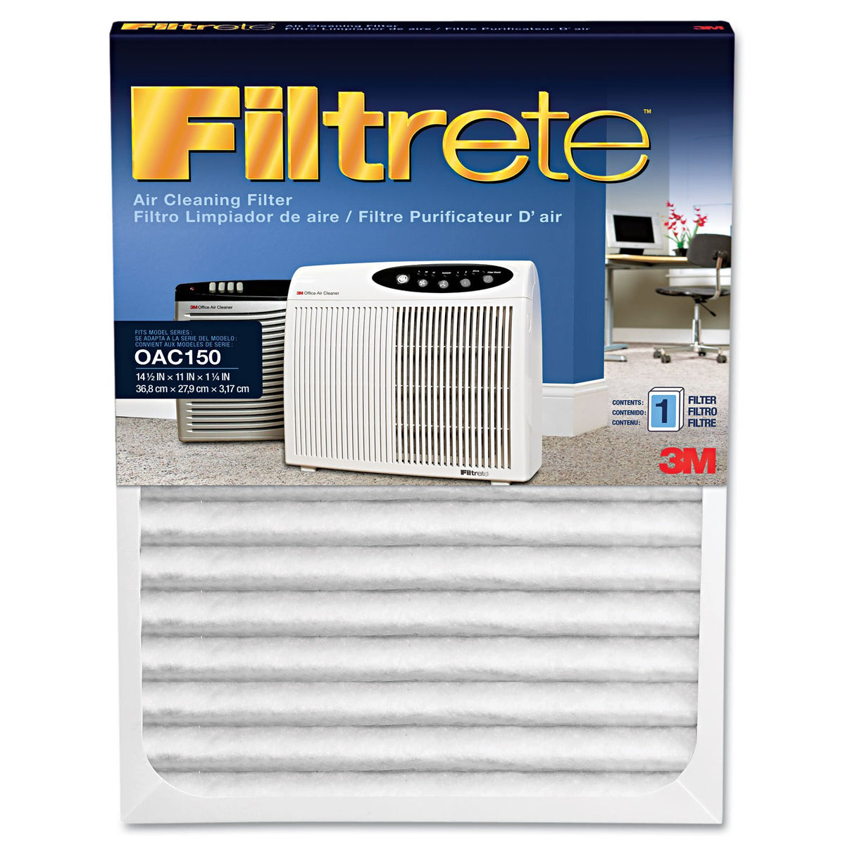 Filtrete OAC150RF Replacement Filter, 11 x 14 1/2