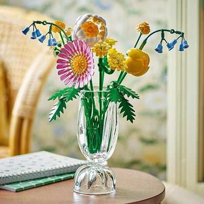LEGO Ramillete Rayos de Sol Kit de construcción y decoración Floral DIY, Regalo de cumpleaños para niñas, niños y Amantes de Las Flores, Juguete de Escritorio 10347