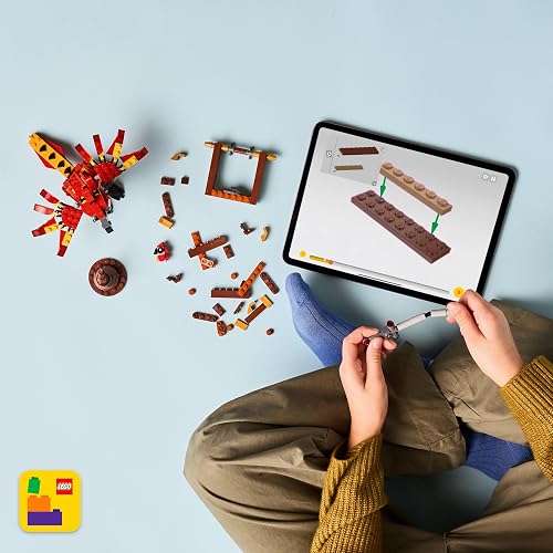 LEGO Harry Potter Fawkes : Fénix de Dumbledore Juguete, Figura de una Criatura Mítica, Mágico Regalo para Niñas y Niños de 8 Años o Más, Incluye el Sombrero Seleccionador 76448