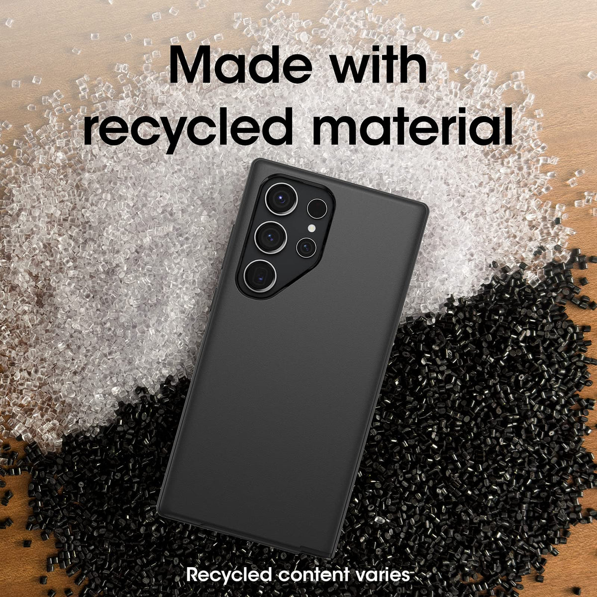 OtterBox - Funda para Galaxy S23 Ultra Symmetry Series - Una Sola Unidad se envía en Bolsa de plástico, Ideal para Clientes de Negocios, Color Negro, Ultra Elegante, Compatible con Carga inalámbrica,