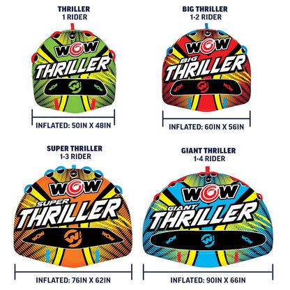 WOW Sports DC Comics Superman - Tubo de Cubierta Superior Suave, Tubo de Agua remolcable para 1-3 pasajeros