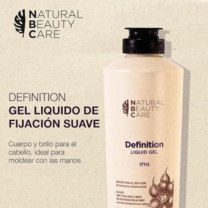 NATURAL BEAUTY CARE Gel Definition Fijación Suave Cabello Rizado 300ml