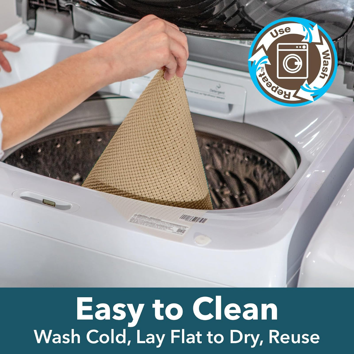 EasyLiner Select Grip - Forro de estante antideslizante para cajones y gabinetes, fácil de instalar y cortar para ajustar, para cocina, baño, despensa