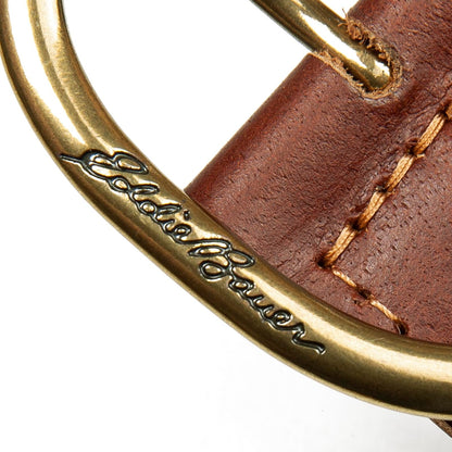 Eddie Bauer Cinturón de piel tela con barra central Cinturón para Mujer