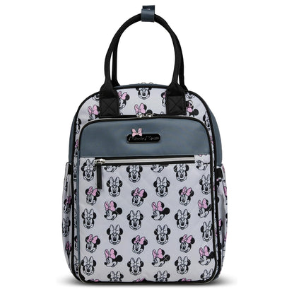 Disney - Mochila para pañales con cambiador - Bolsa de bebé de nailon de 16 pulgadas, Mickey Mouse, Minnie Mouse, Stitch y Winnie the Pooh